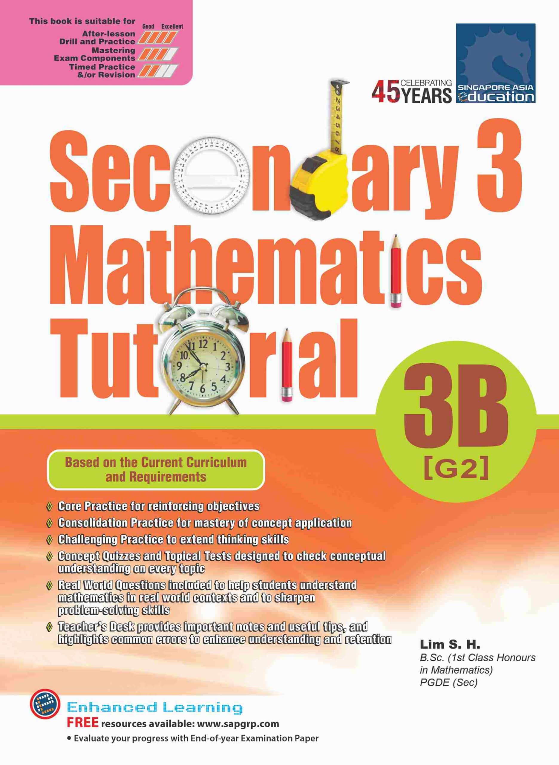 Secondary 3 Mathematics Tutorial 3A [G3] - Singapore Asia Publishers
